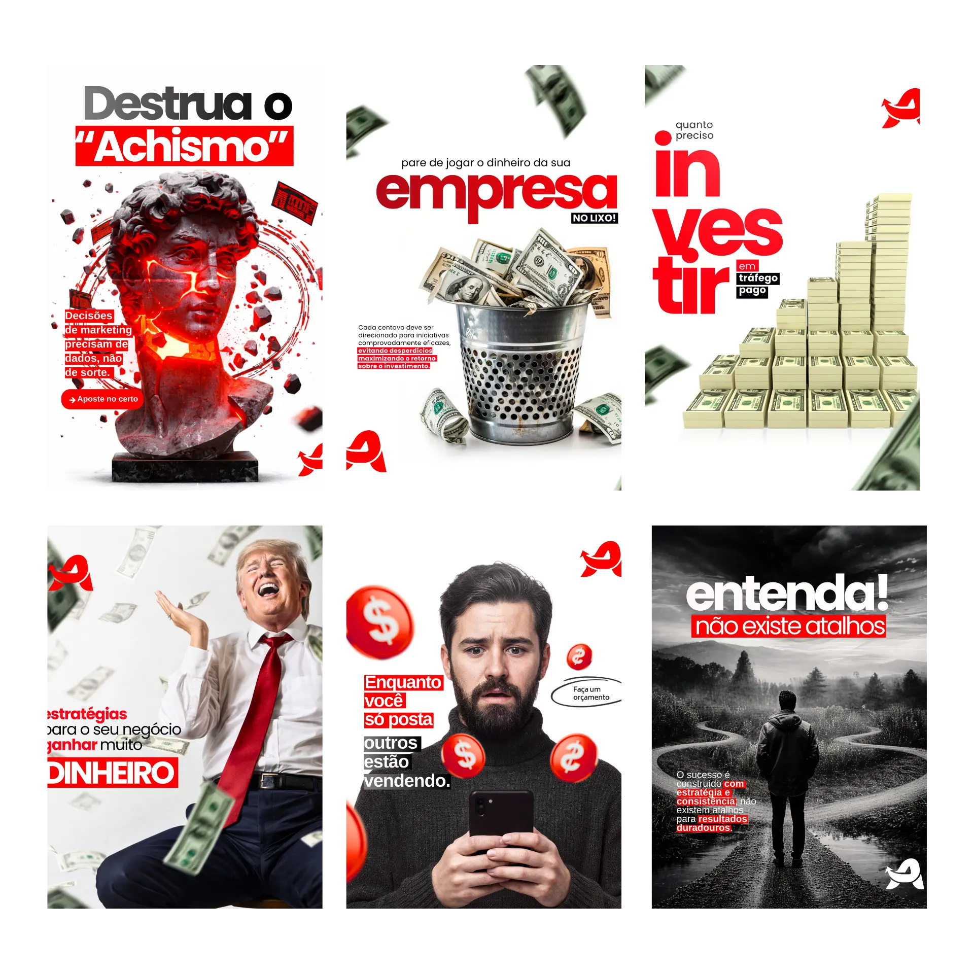 Montagem completa de Publicidade & estratégia digital