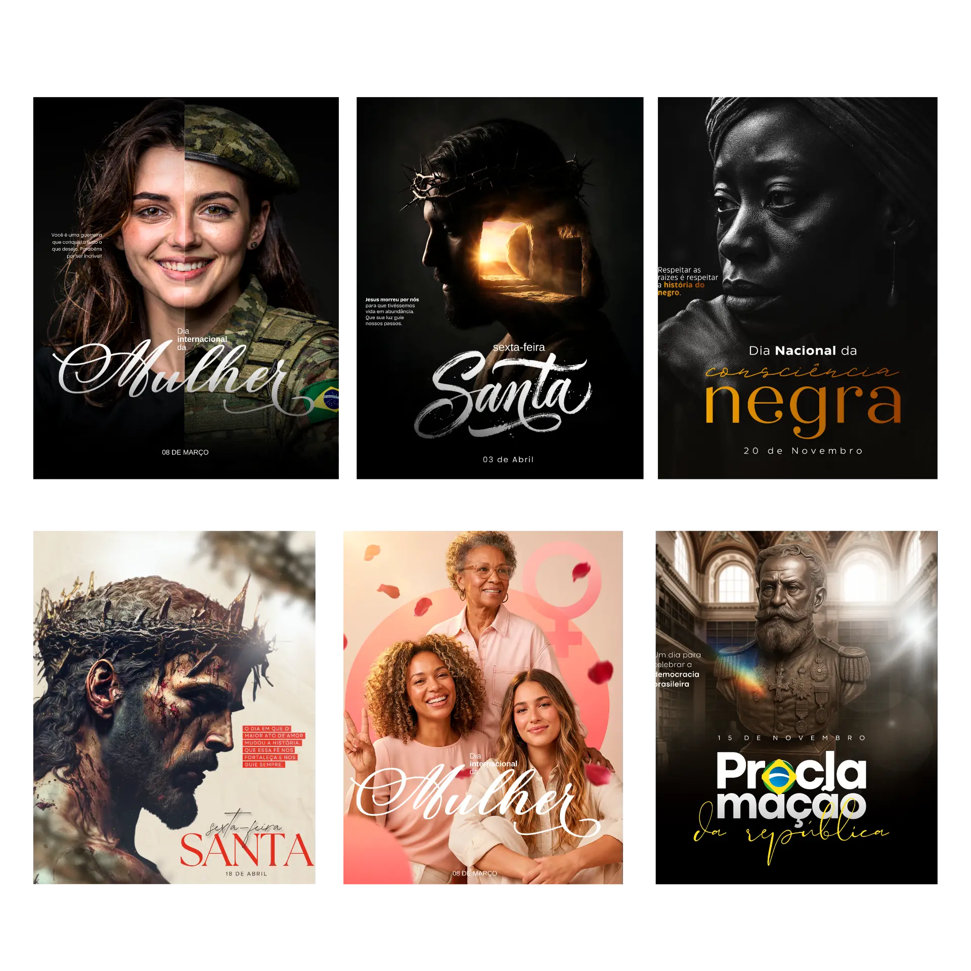 Montagem completa de Datas comemorativas & culturais